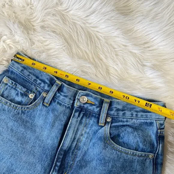 🍒[ X-Girl ] Butterfly Print Acid Wash Straight Leg Jeans - Picture 13 of 15